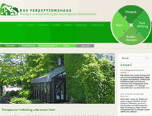Tablet Screenshot of perzeptionshaus.de